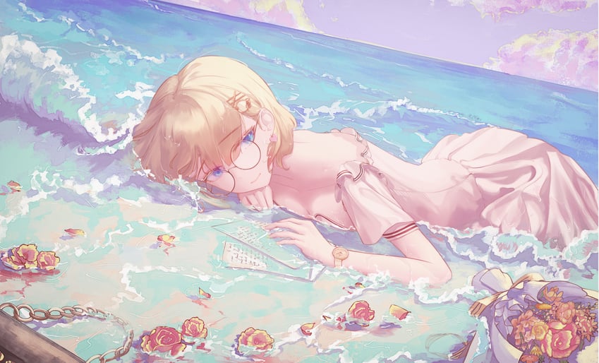 watson amelia (hololive and 1 more) drawn by schnee_strum