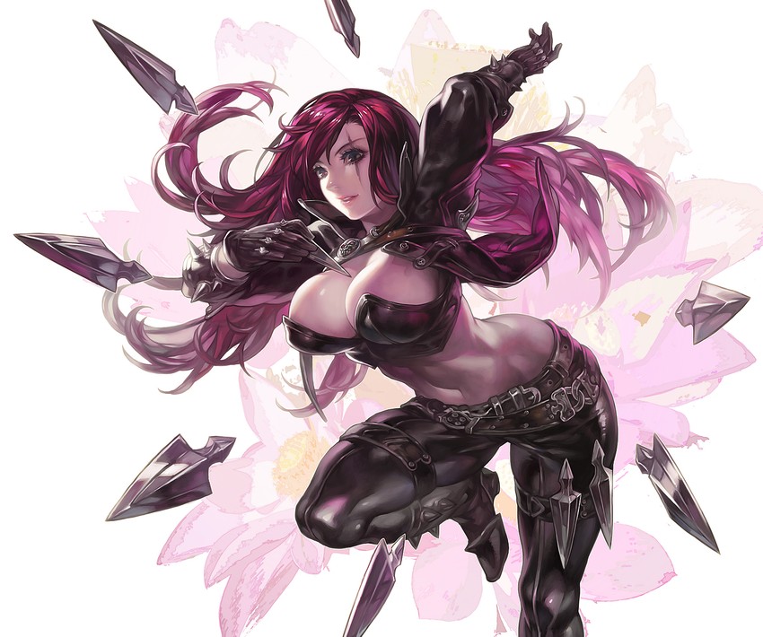 katarina (league of legends) drawn by aoin