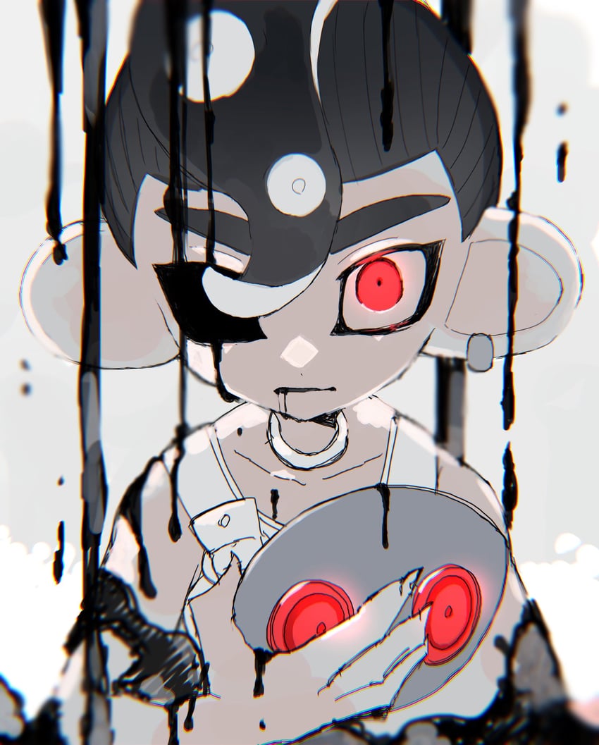 octoling player character, octoling boy, agent 8, and parallel canon (splatoon and 2 more) drawn by splash_kuro3