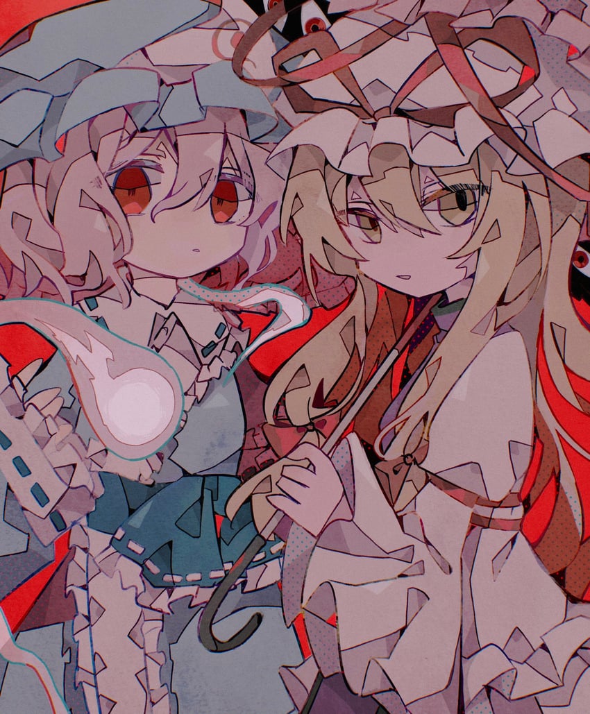 yakumo yukari and saigyouji yuyuko (touhou) drawn by soresaki