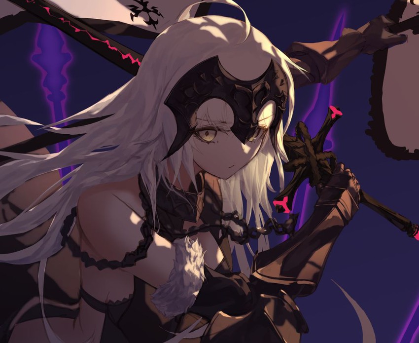 jeanne d'arc alter (fate and 1 more) drawn by godoju