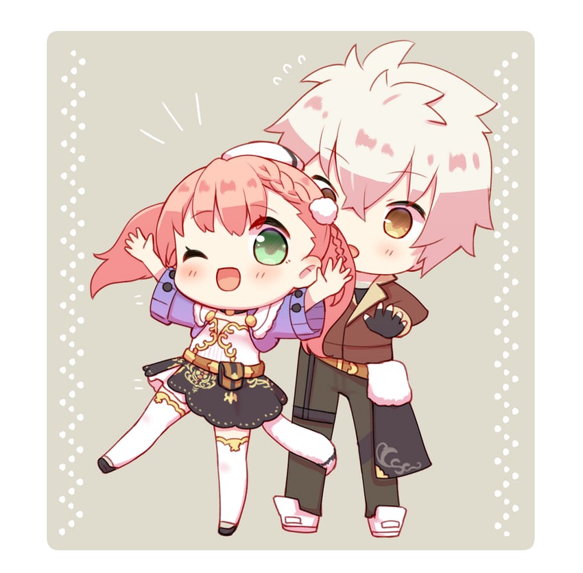 escha malier and logix ficsario (atelier and 1 more) drawn by kinakonato