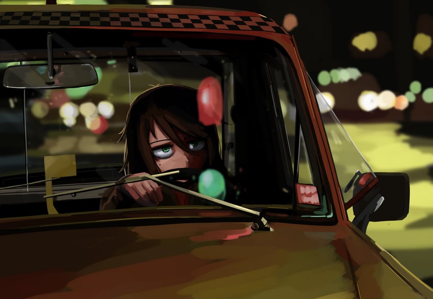 kuroki tomoko and travis bickle (watashi ga motenai no wa dou kangaetemo omaera ga warui! and 1 more) drawn by kurokimoko