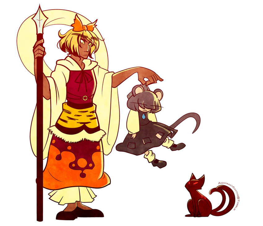 nazrin and toramaru shou (touhou) drawn by abstract_cactus
