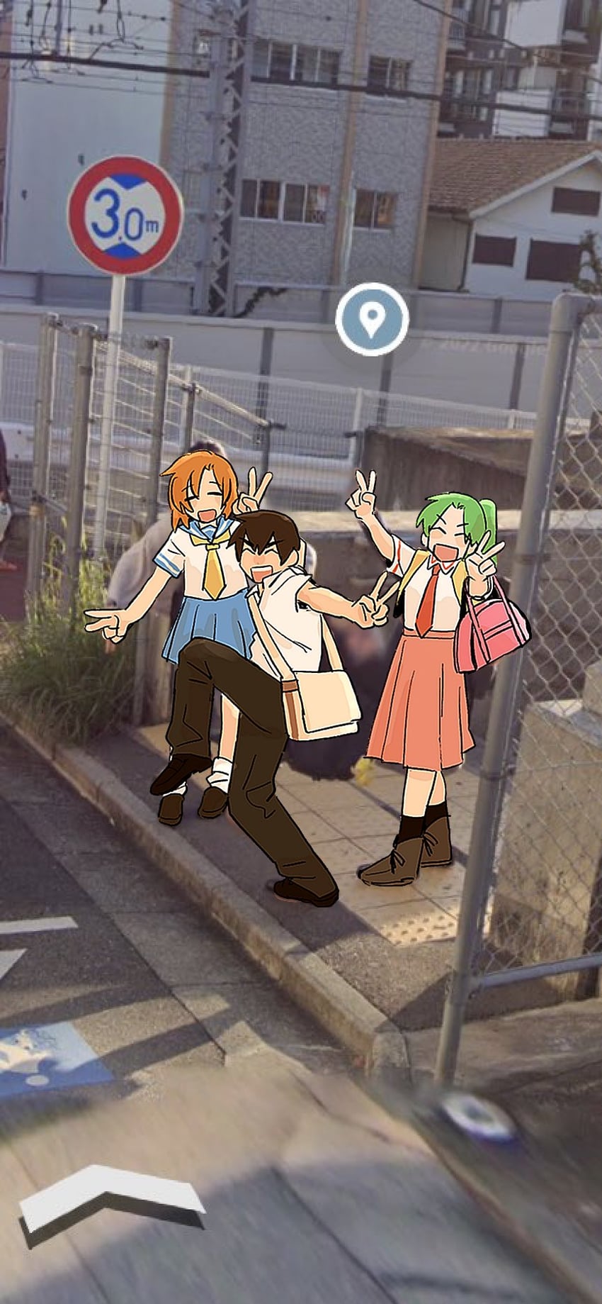 ryuuguu rena, sonozaki mion, and maebara keiichi (higurashi no naku koro ni) drawn by nizideco1