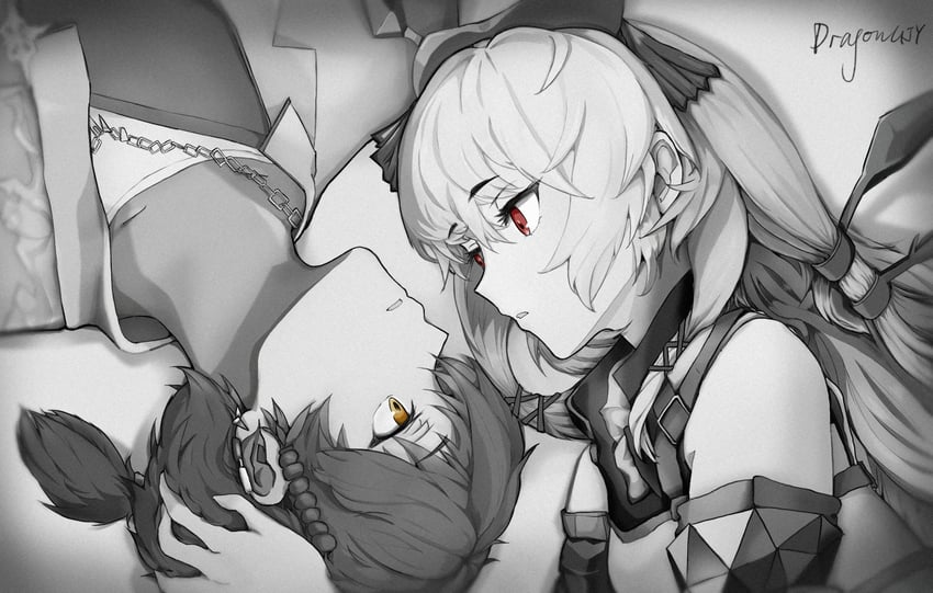 thorns and weedy (arknights and 1 more) drawn by dragongjy