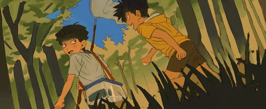 kageyama shigeo and kageyama ritsu (mob psycho 100) drawn by japtangtang2