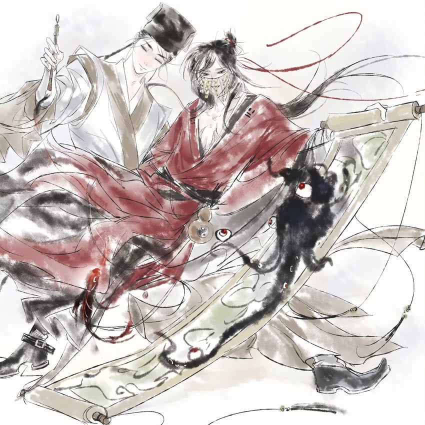 li huowang, zhuge yuan, and li sui (dao gui yi xian) drawn by chumo-qulingxiao
