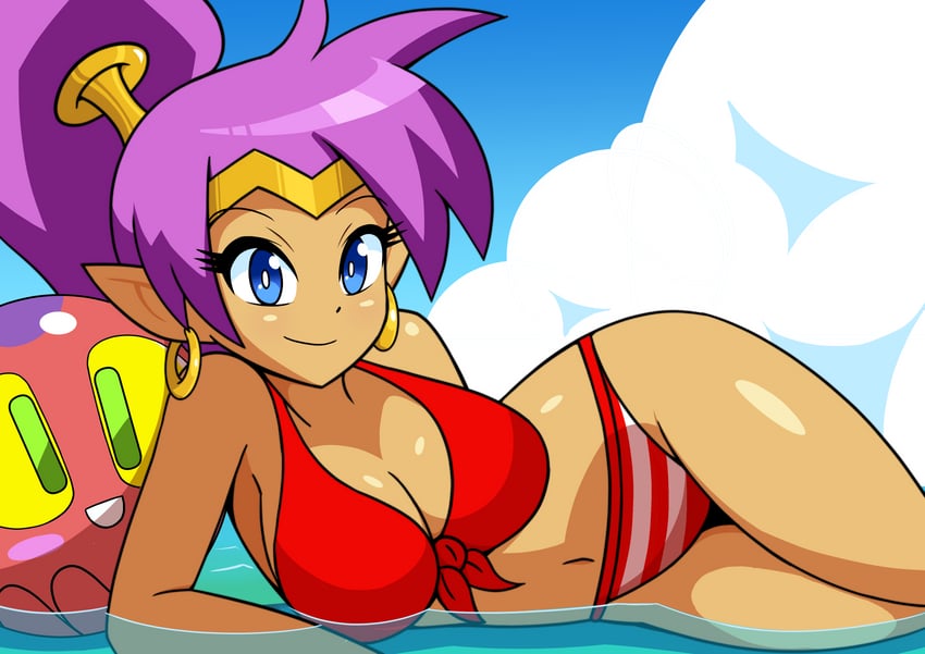 shantae and squid baron (shantae) drawn by peachfuzz_(peachy)