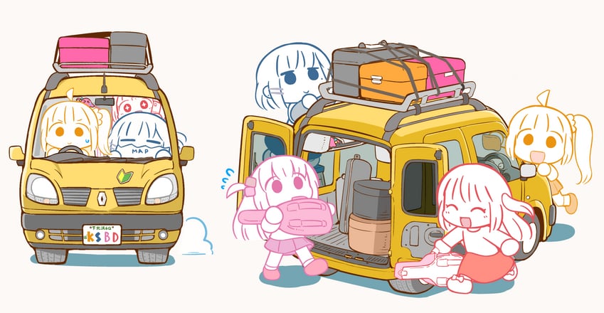 gotoh hitori, kita ikuyo, ijichi nijika, and yamada ryo (bocchi the rock!) drawn by hanomido