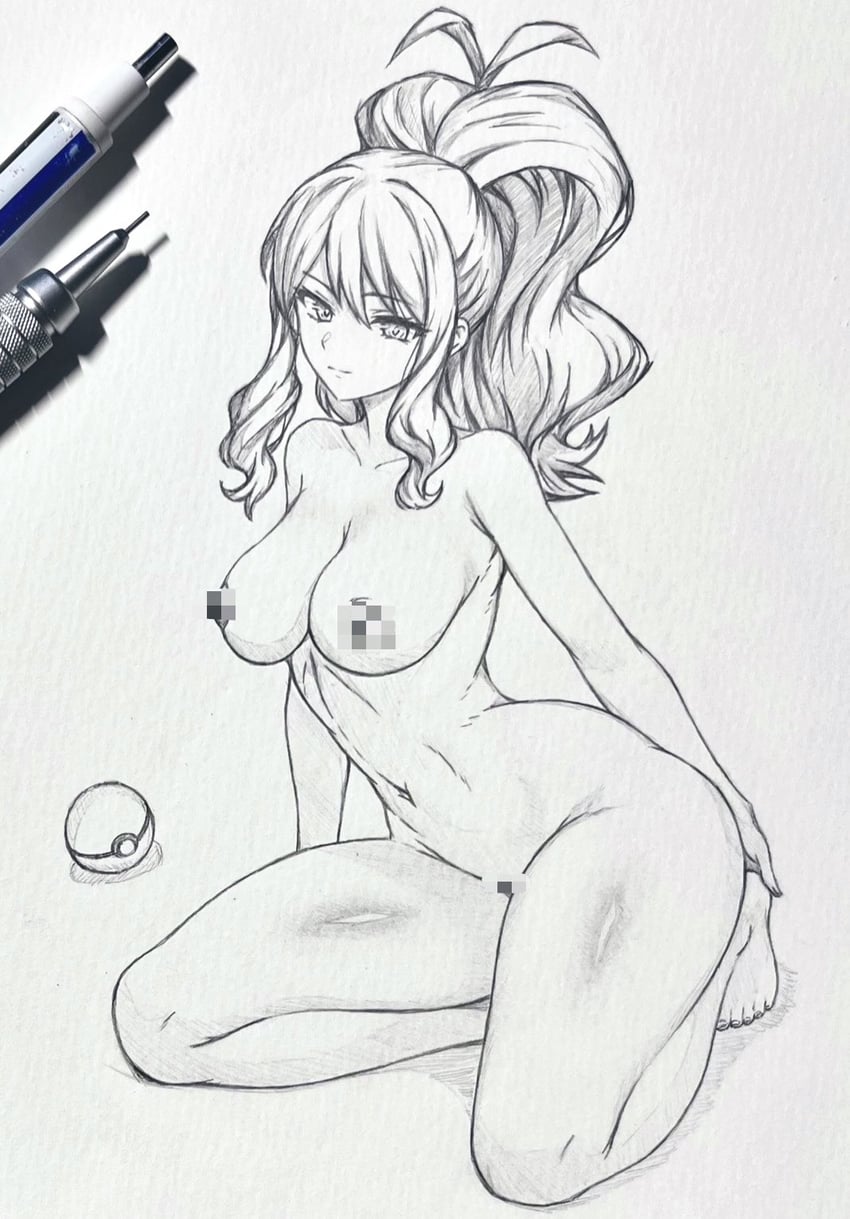 hilda (pokemon and 1 more) drawn by seishun_dendeke