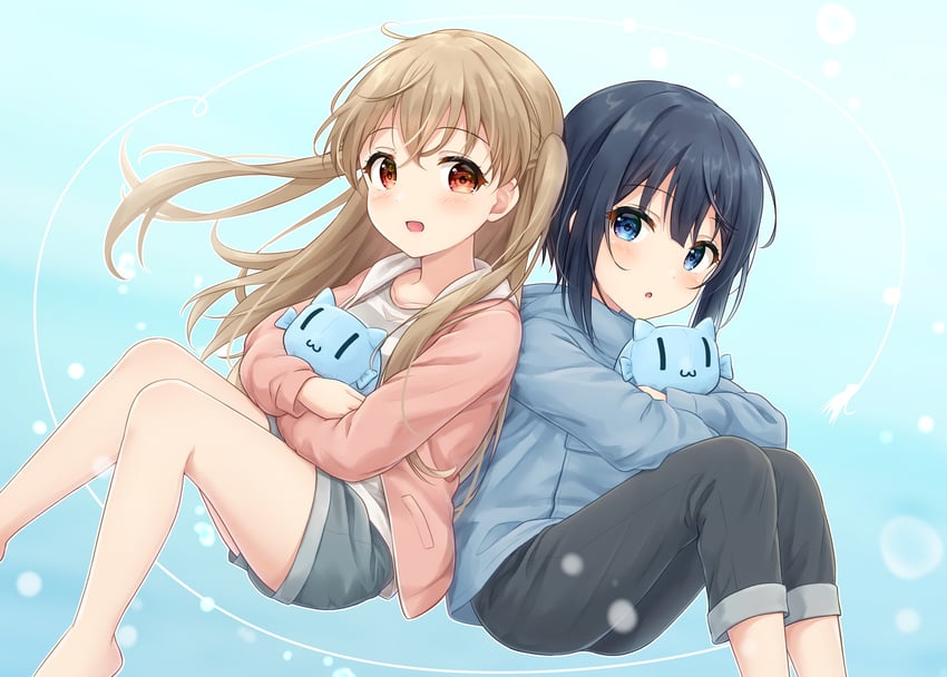 minagi koharu and minagi hiyori (slow loop) drawn by hanazora_satsuki
