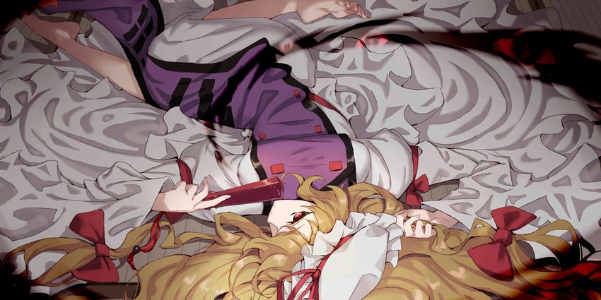 yakumo yukari (touhou and 1 more) drawn by jonsun