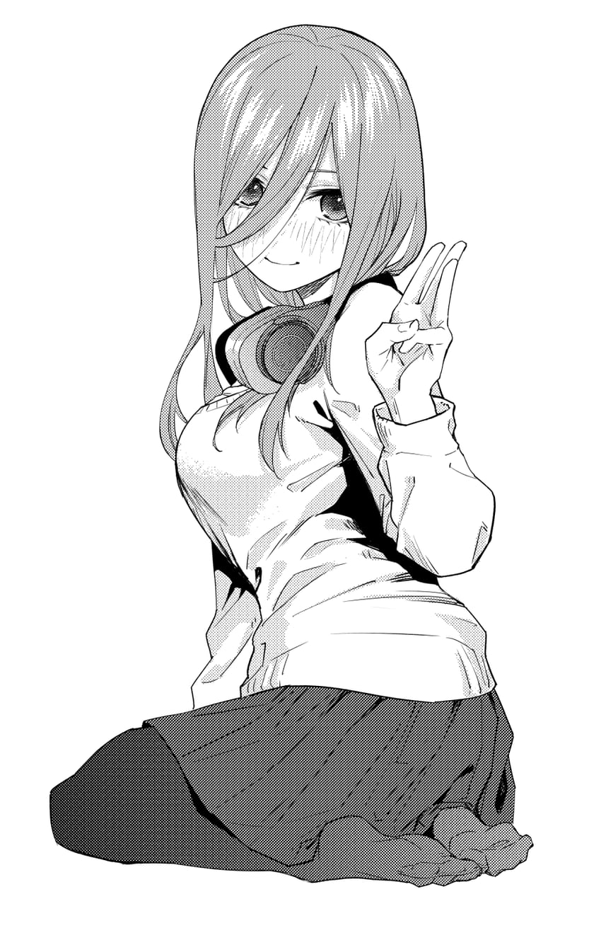 nakano miku (go-toubun no hanayome) drawn by kosmos_beta