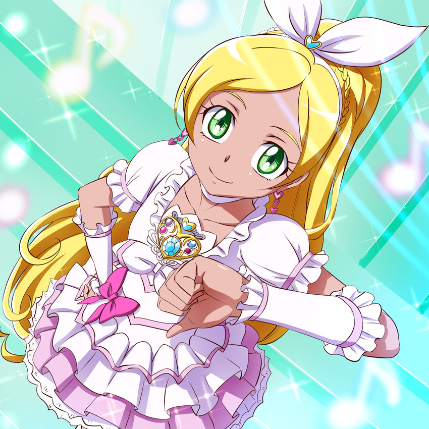 minamino kanade and cure rhythm (precure and 1 more) drawn by mont_blanc_(heartcatch_ayaya)