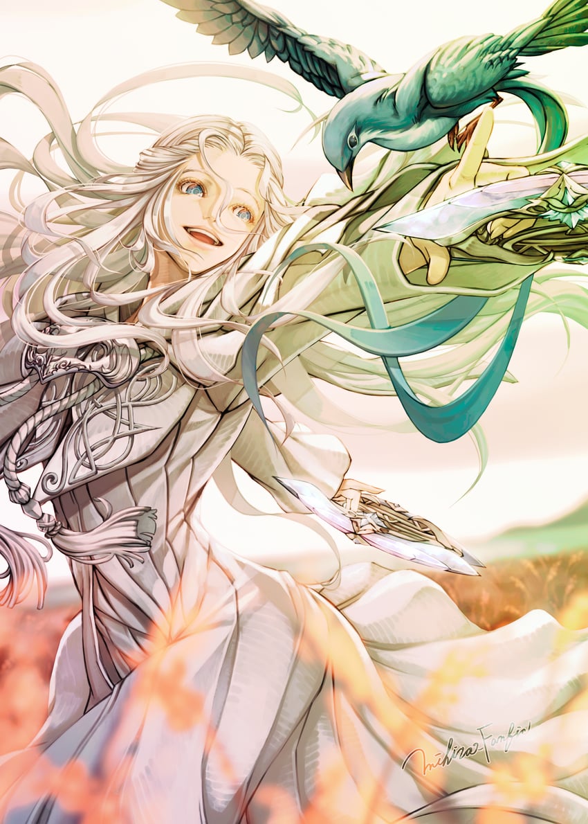 venat, meteion, and dancer (final fantasy and 1 more) drawn by mihira_(tainosugatayaki)