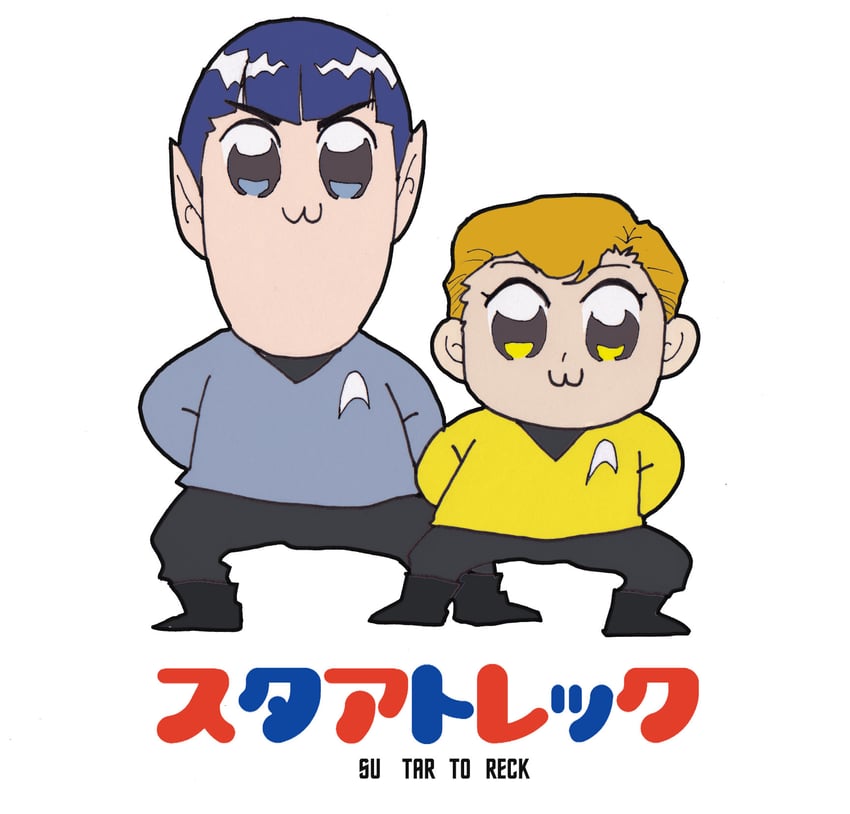 spock and james tiberius kirk (poptepipic and 2 more) drawn by moritazui_zhong_wan_cheng_xing