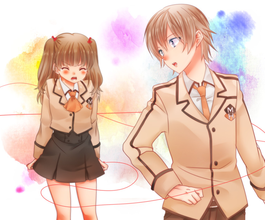 hisanuma sayu and isaki kaname (nagi no asukara) drawn by chun_(ya_i_memories)