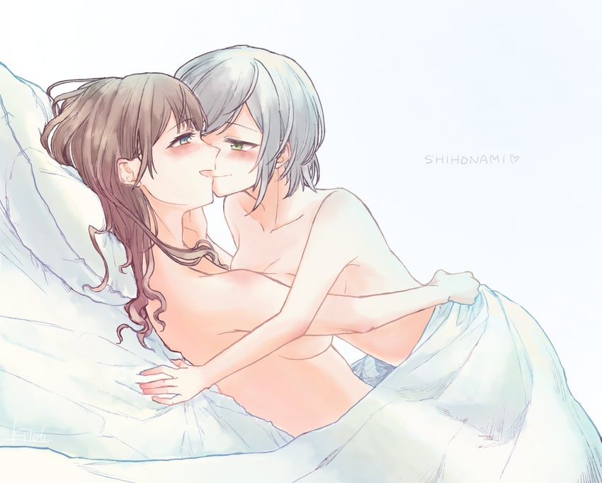 mochizuki honami and hinomori shiho (project sekai) drawn by akaji_(alpha0107)