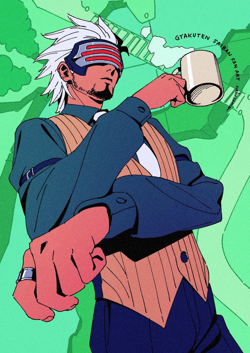 godot (ace attorney and 1 more) drawn by nekozemon