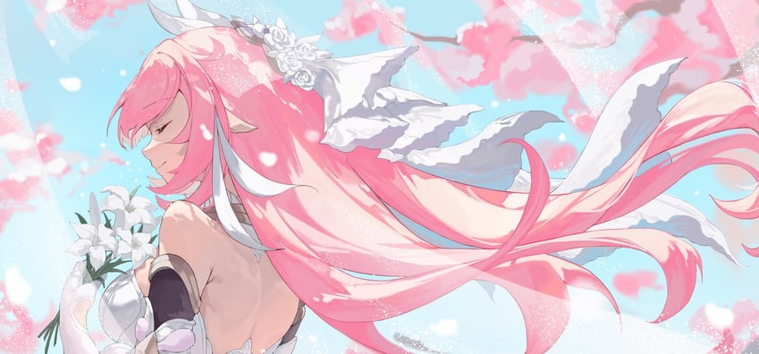 elysia (honkai and 1 more) drawn by yang_lizi