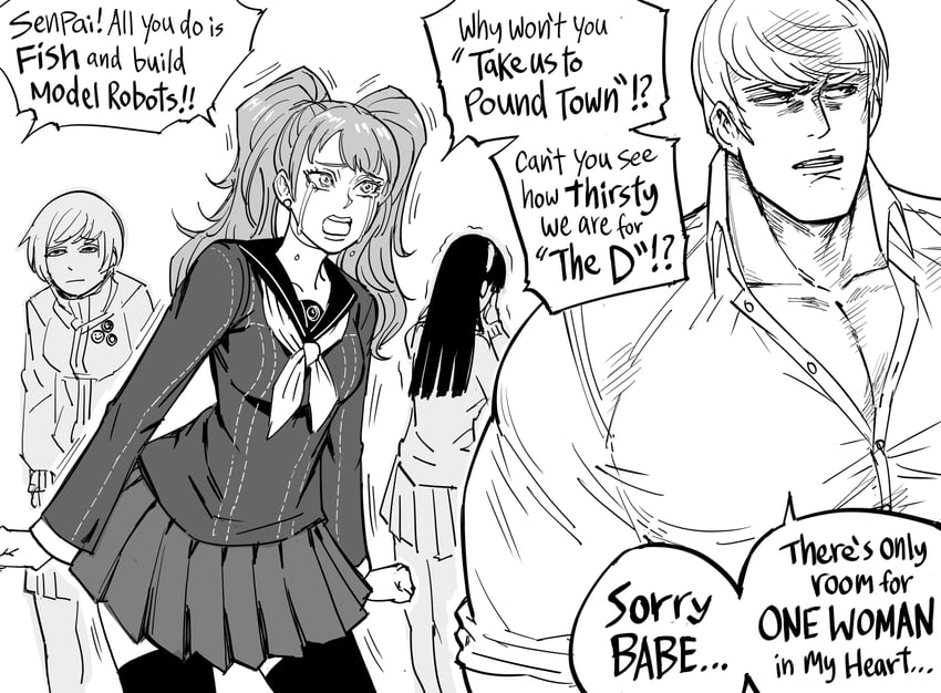 narukami yu, satonaka chie, kujikawa rise, and amagi yukiko (persona and 1 more) drawn by bb_(baalbuddy)