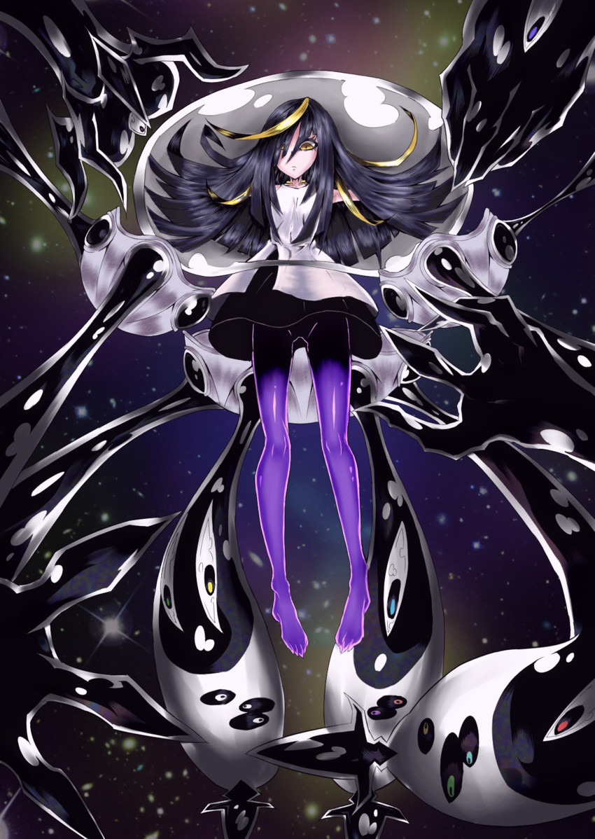 lusamine, nihilego, and lusamine fused (pokemon and 1 more) drawn by tobc