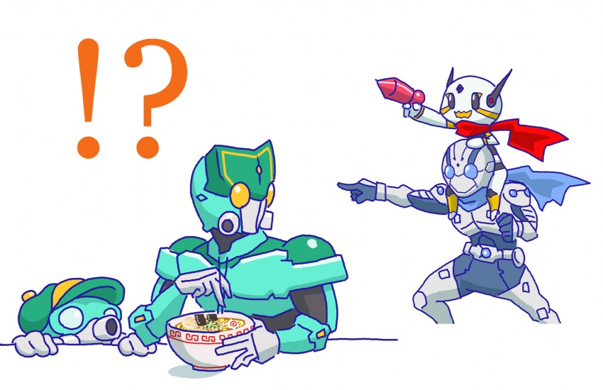 kamen rider cdrw, kamen rider chaki, and kamen rider joe (original and 2 more) drawn by chaki_(teasets)