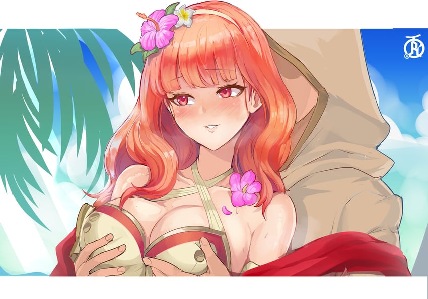 kiran, celica, and male kiran (fire emblem and 2 more) drawn by revolverwing