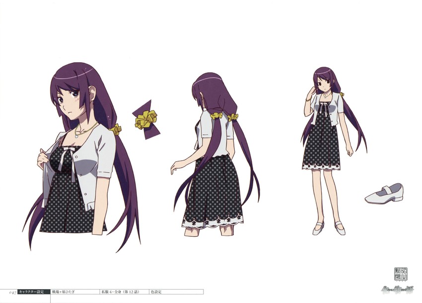 senjougahara hitagi (monogatari and 1 more)