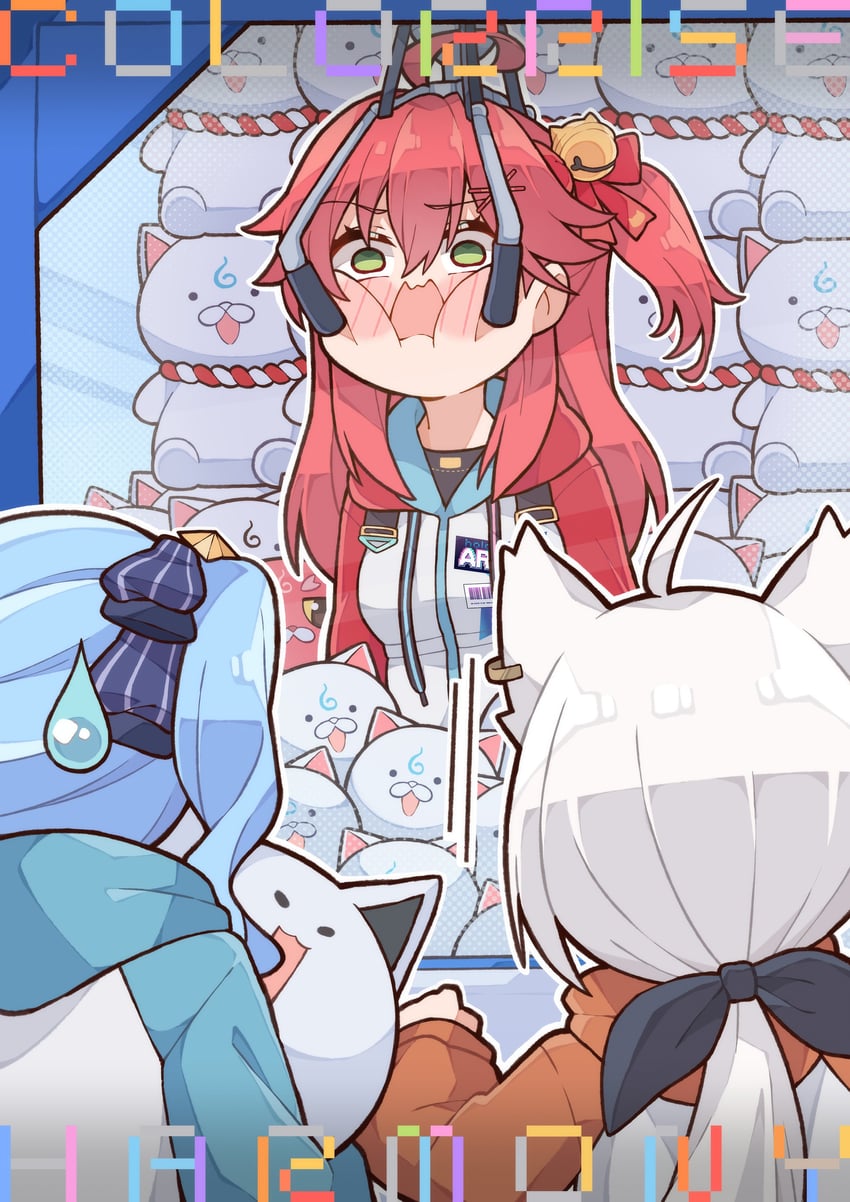 shirakami fubuki, hoshimachi suisei, sakura miko, 35p, kintoki, and 1 more (hololive) drawn by kukie-nyan