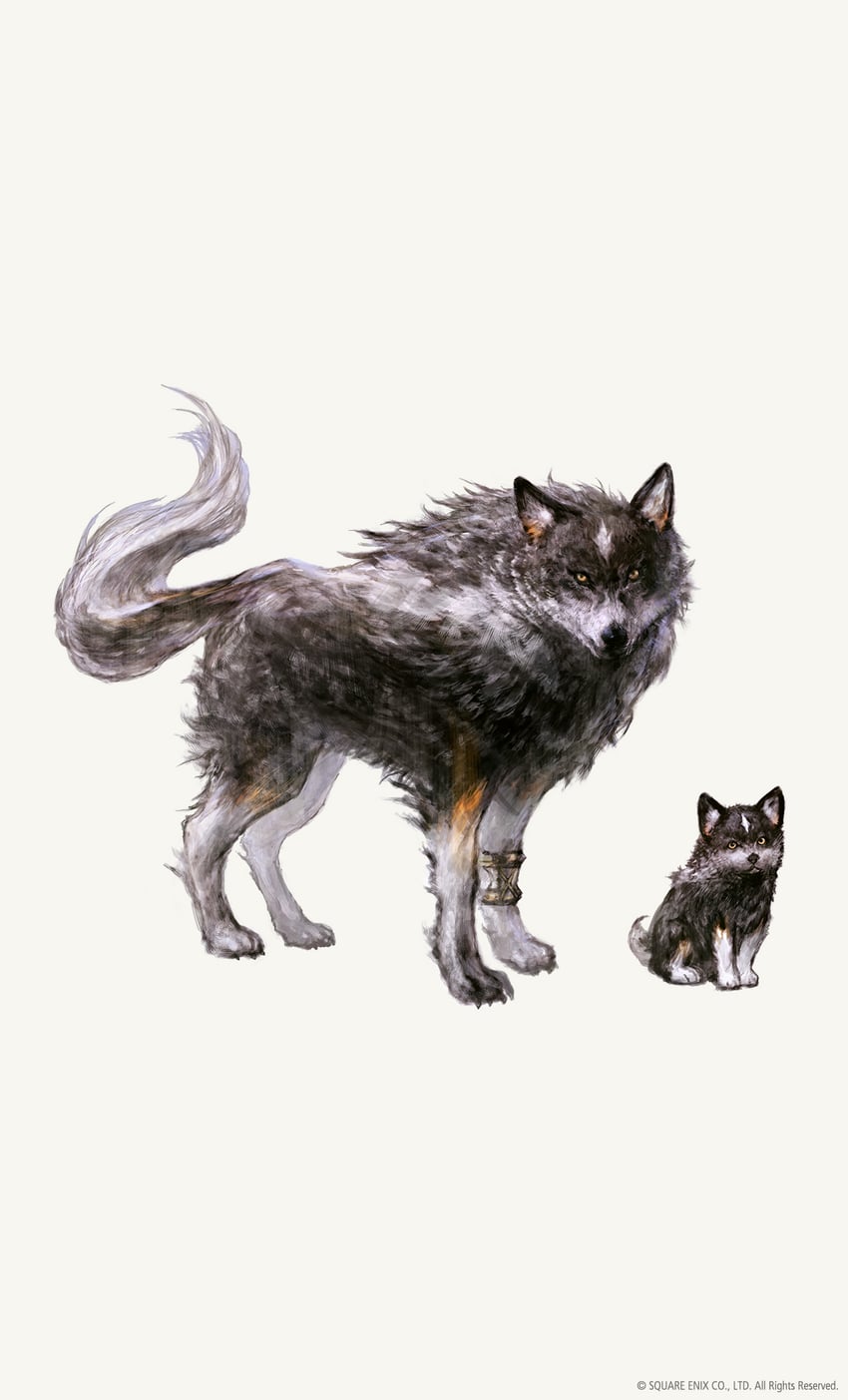 torgal (final fantasy and 2 more) drawn by takahashi_kazuya