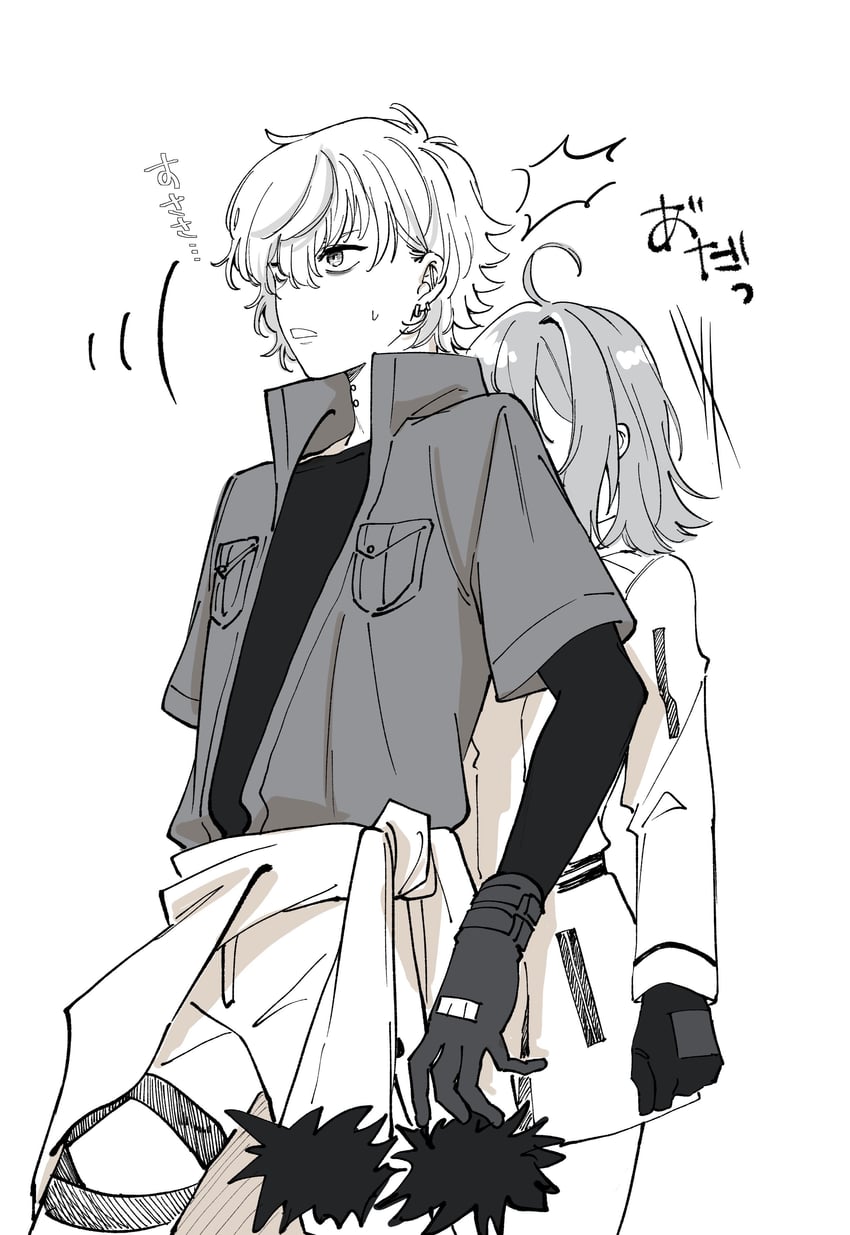 fujimaru ritsuka and kadoc zemlupus (fate and 1 more) drawn by kashiyama
