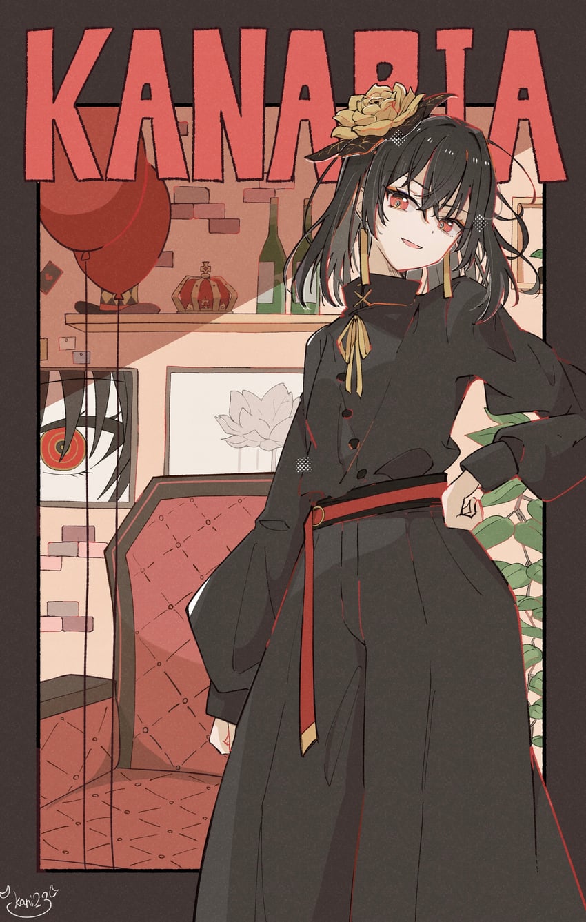 kanaria (indie virtual youtuber and 2 more) drawn by kani02030