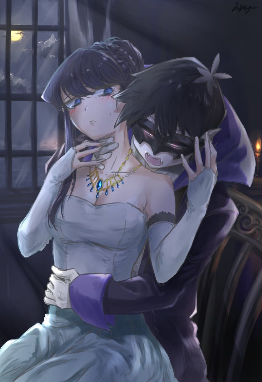 komi shouko and tadano hitohito (komi-san wa komyushou desu) drawn by mitsugu