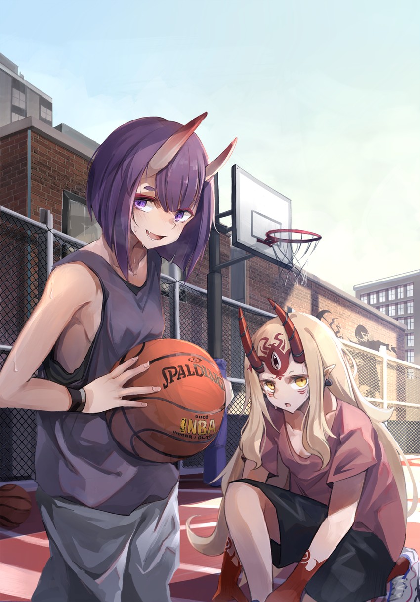 shuten douji and ibaraki douji (fate and 3 more) drawn by miyabino_(miyabi1616)