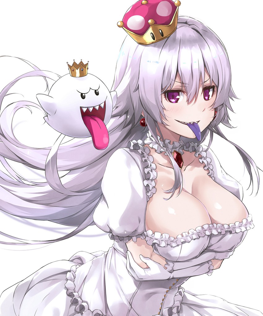 princess king boo and king boo (mario and 2 more) drawn by nanaku_teiru