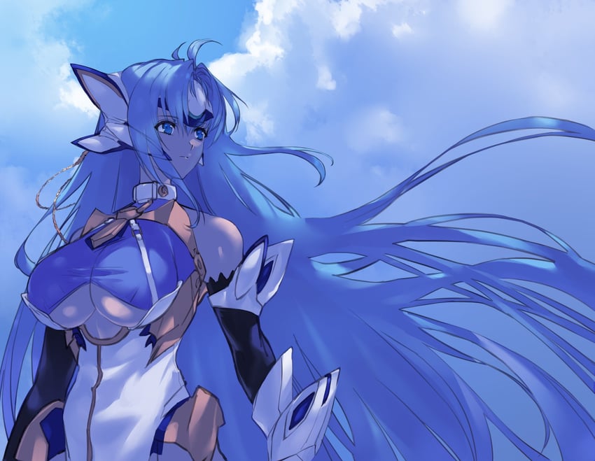 kos-mos and kos-mos ver. 4 (xenosaga and 1 more) drawn by negresco