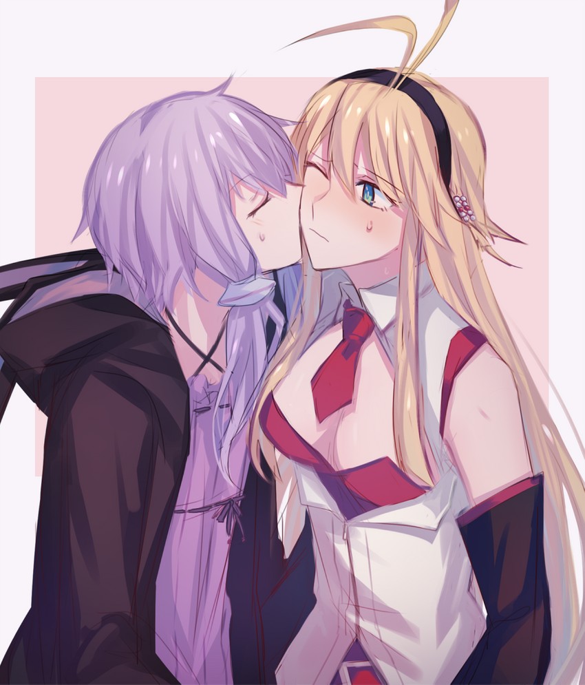 yuzuki yukari and tsurumaki maki (voiceroid) drawn by aoki_shizumi