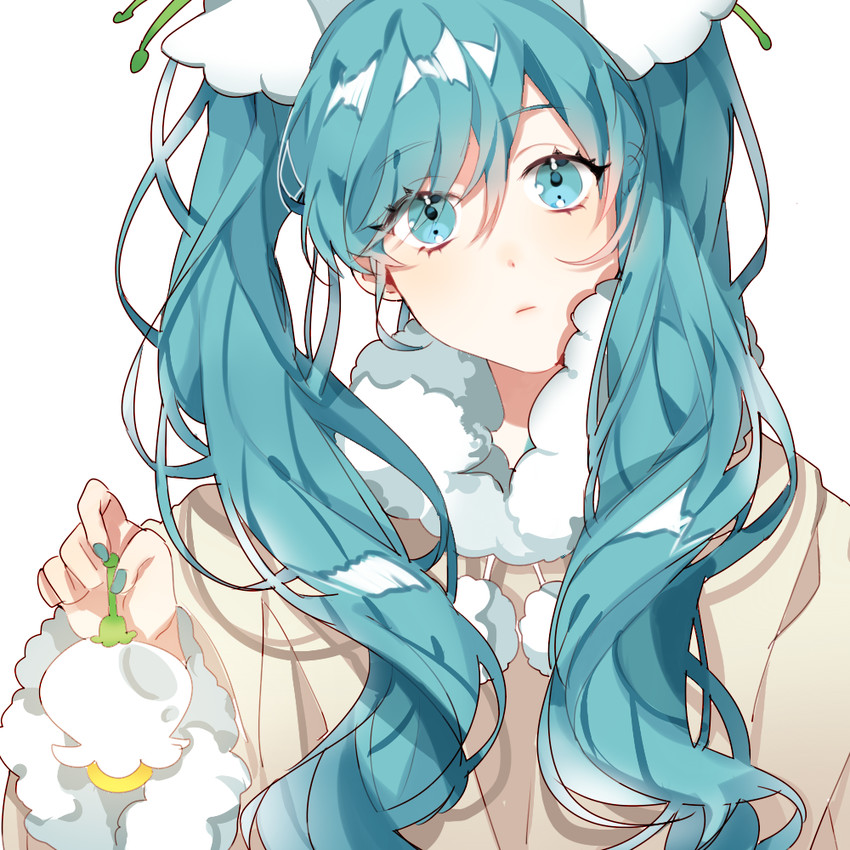 hatsune miku and yuki miku (vocaloid) drawn by piyo_(ppotatto)