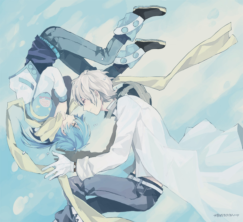 seragaki aoba and clear (dramatical murder) drawn by mogi_(green_tea_planet)