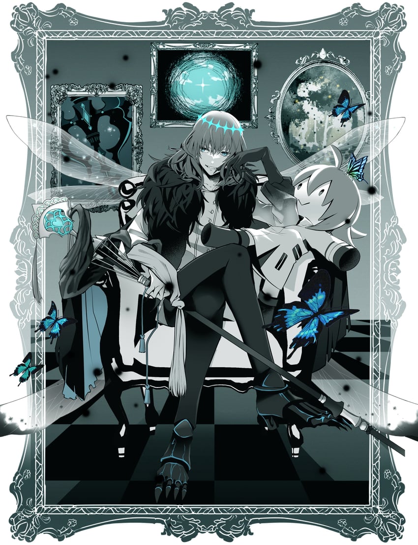 fujimaru ritsuka and oberon (fate and 1 more) drawn by morita_yuu