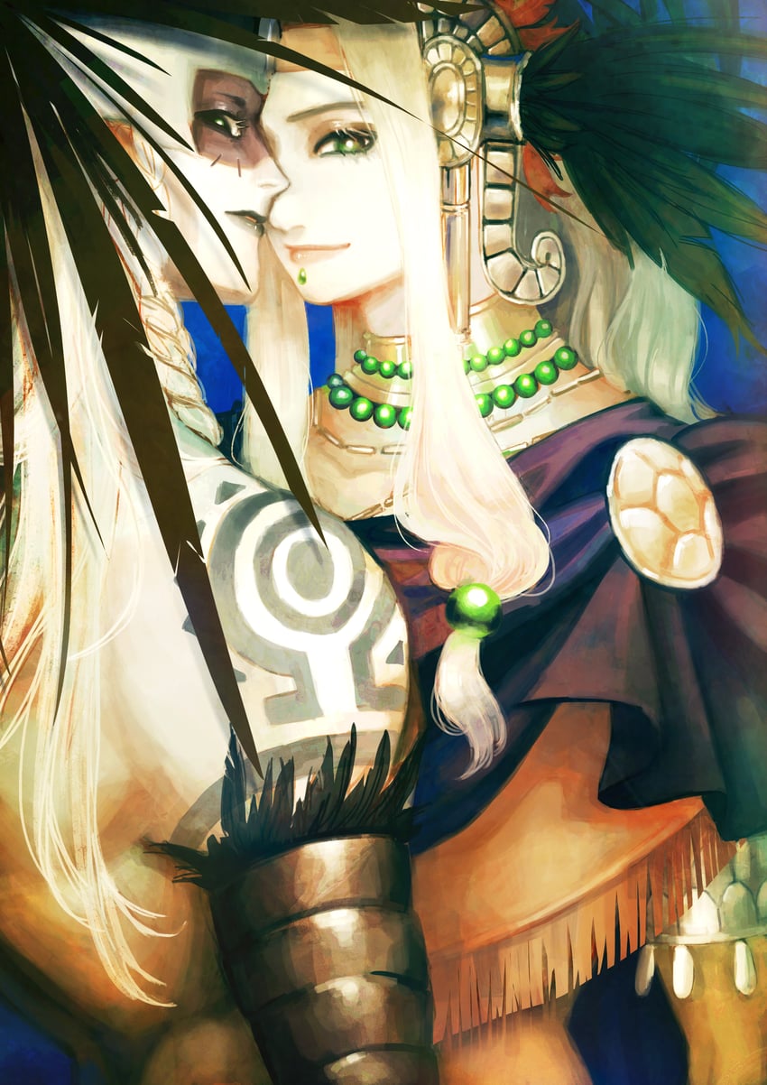 tezcatlipoca and quetzalcoatl (fate and 1 more) drawn by louise_an