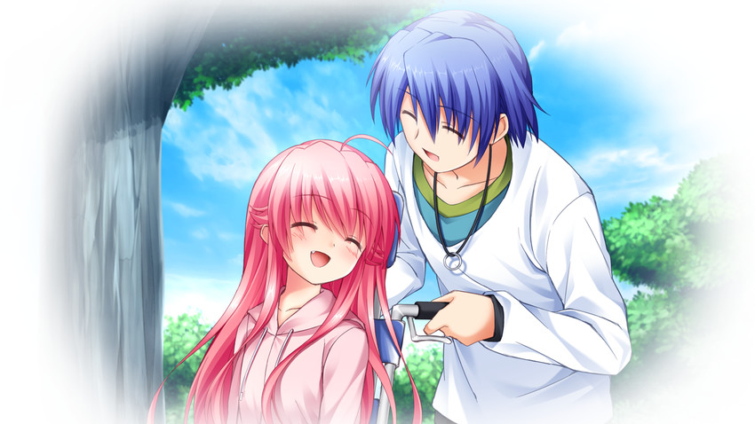 yui and hinata hideki (angel beats!) drawn by na-ga