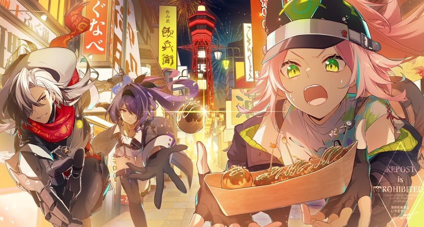 acheron, boothill, and rappa (honkai and 1 more) drawn by aiwo_o_lite