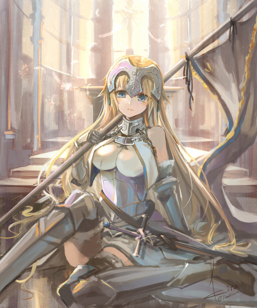jeanne d'arc (fate and 1 more) drawn by kito_(kito2)