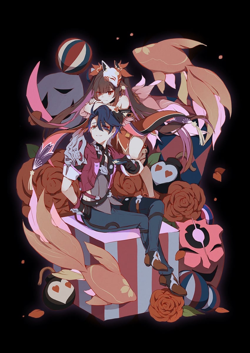 sparkle and sampo koski (honkai and 1 more) drawn by popiahpot