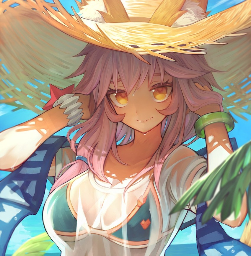 tamamo and tamamo no mae (fate and 1 more) drawn by teko