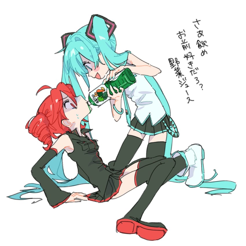 hatsune miku and kasane teto (vocaloid and 2 more) drawn by ao_6336