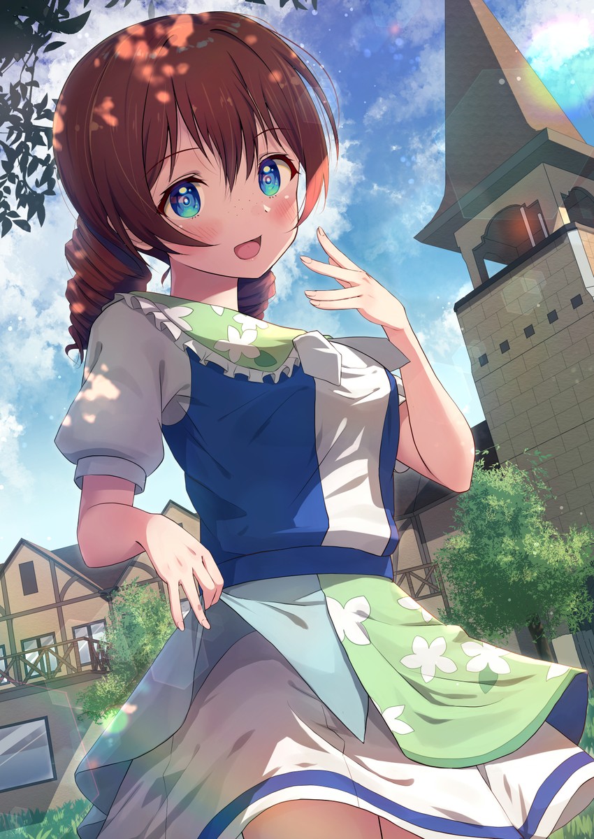emma verde (love live! and 1 more) drawn by b.ren